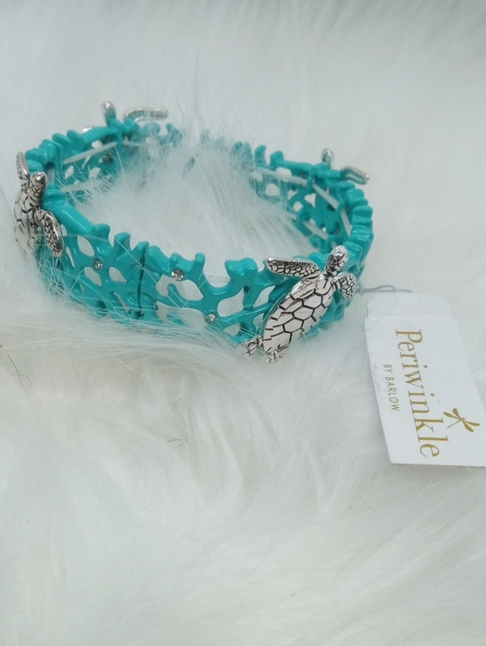 AQUA SEA TURTLE SRTETCH BRACELET